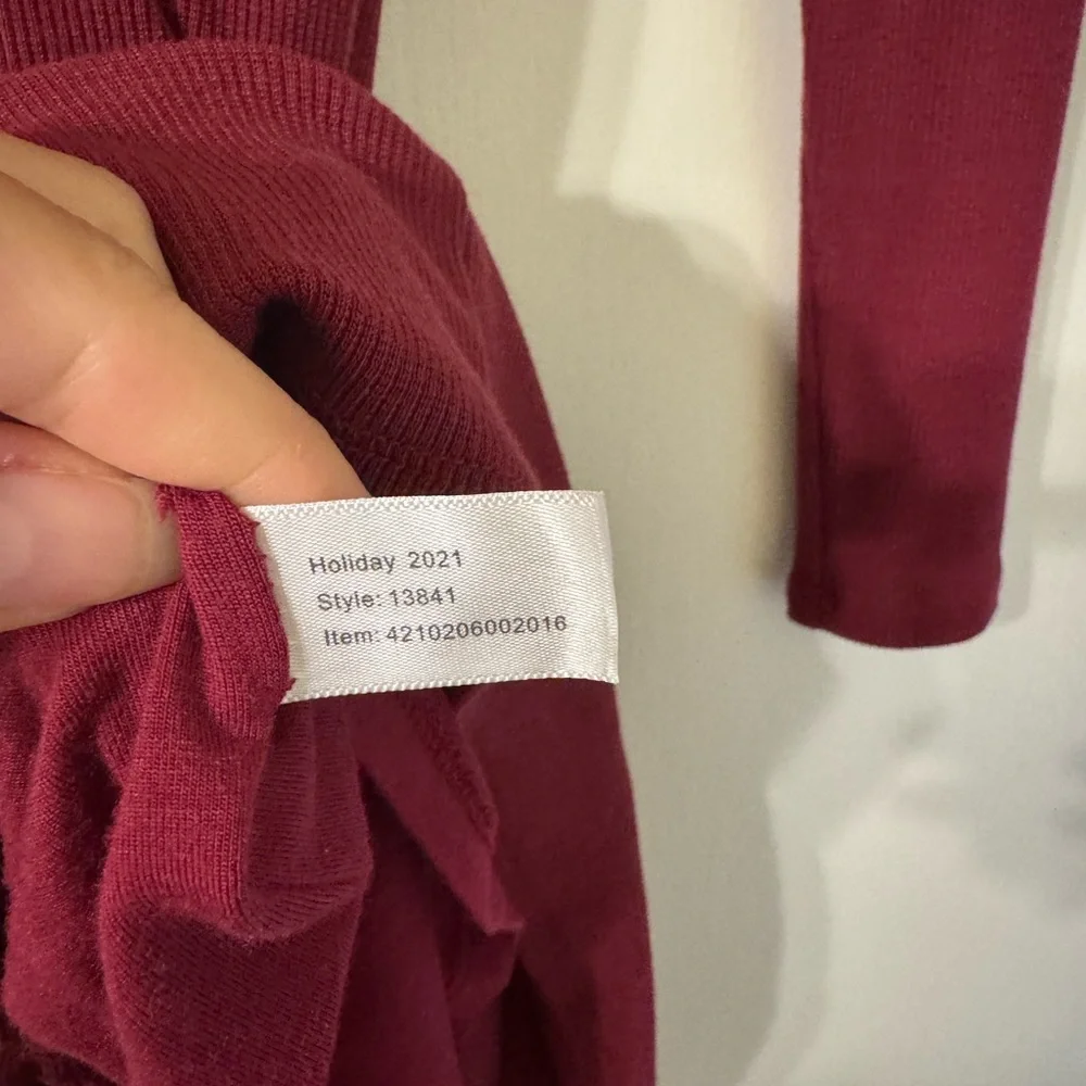 Marine Layer Lexi Ribbed Mockneck Midi XS - Picture 4 of 6